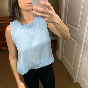 Cloth & stone fringe top - size xs